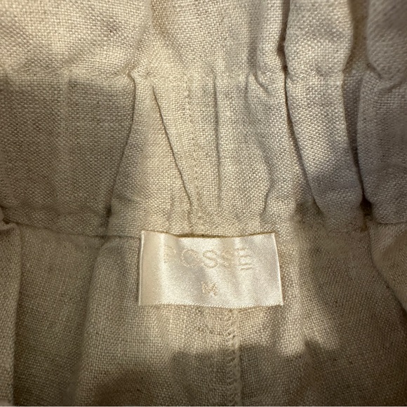 Posse High Waist Cream Paper Bag Shorts - Picture 4 of 5